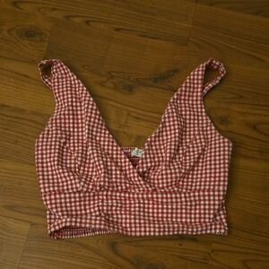 Brandy Mellvile John Galt Red Gingham Women's Top